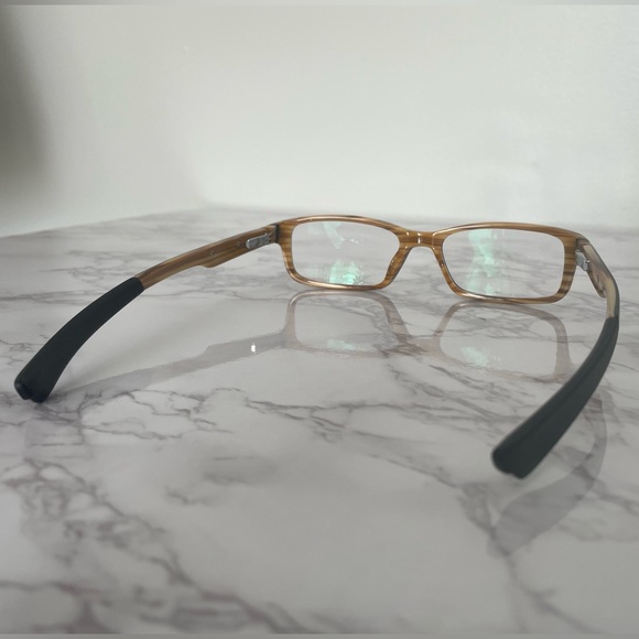 Oakley Bucket Square Black Brown Horn Eyeglasses - Picture 8 of 12